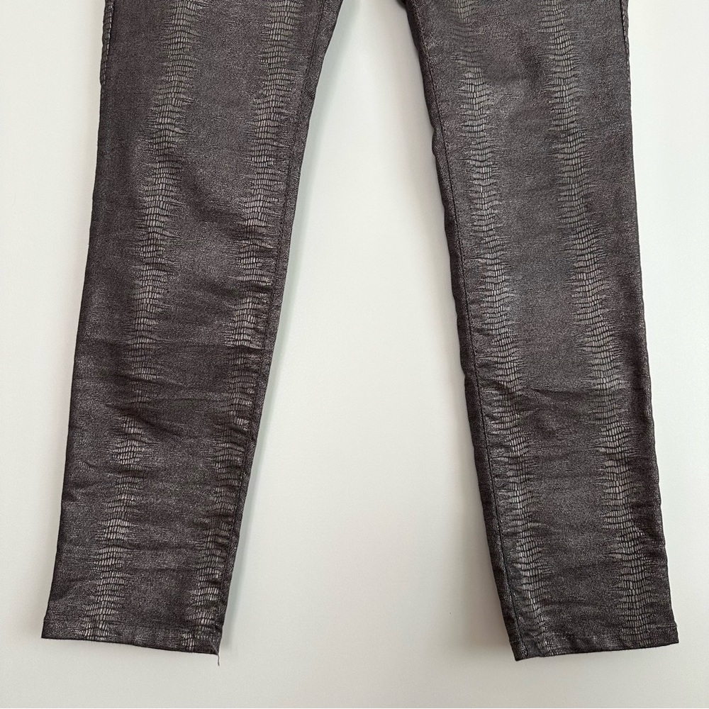 Bevy Flog Dafna Metallic Shimmer Python Snake Pan… - image 8